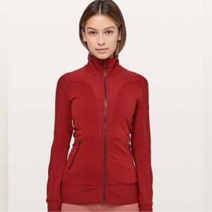Lululemon Movement to Movement Jacket, Dark Sport Red, Size 12